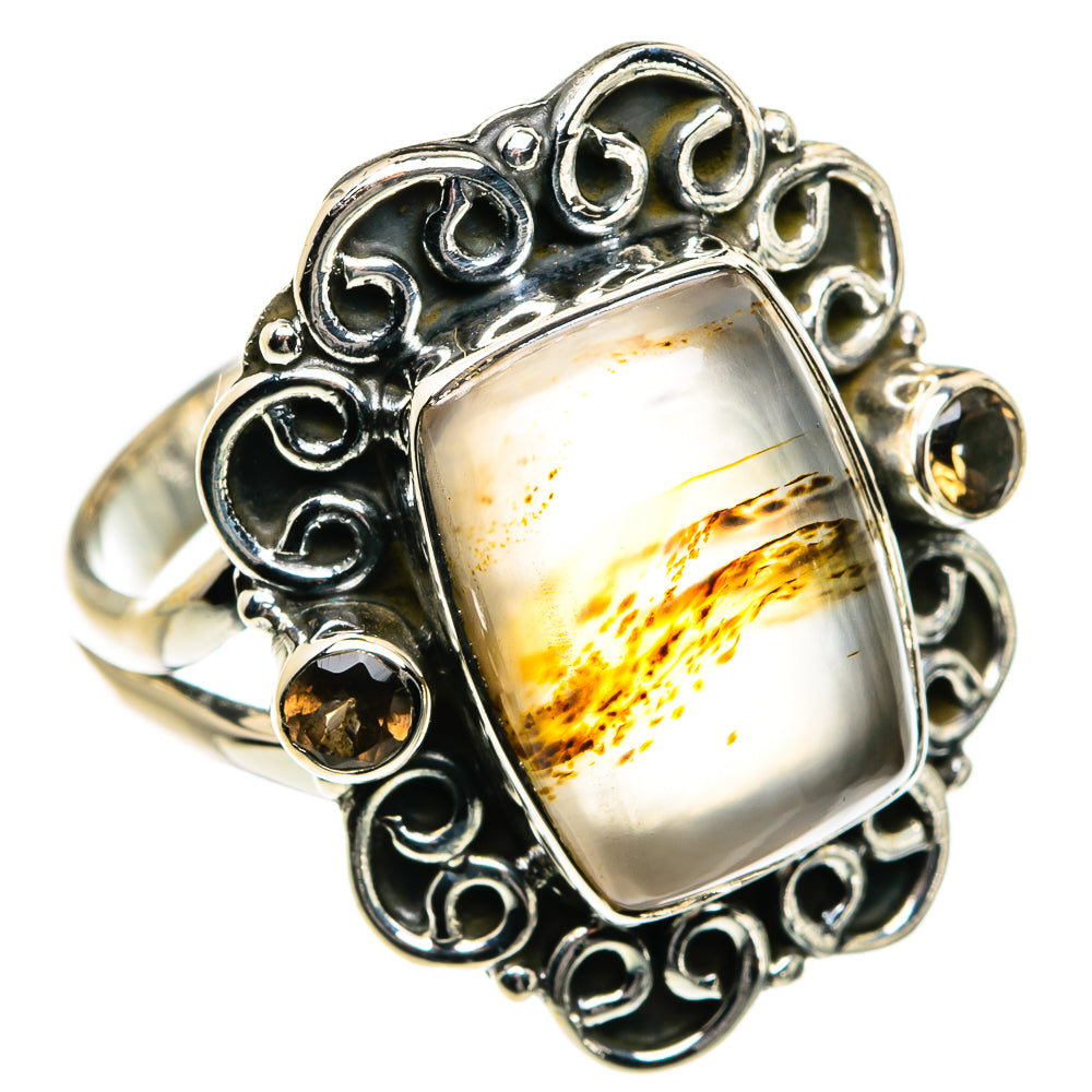 Montana Agate Rings handcrafted by Anasilvercos - RING80022