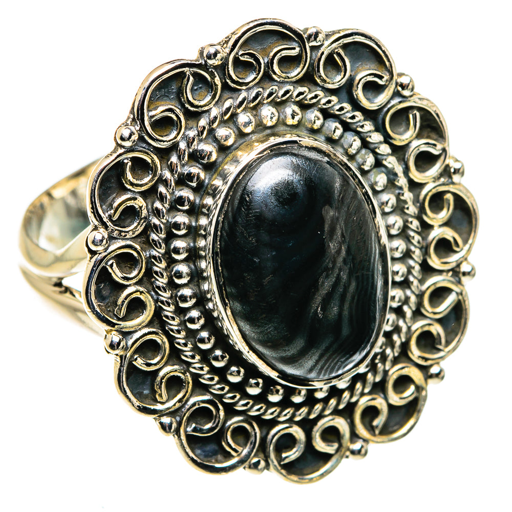 Psilomelane Rings handcrafted by Anasilvercos - RING80034 - Photo 2