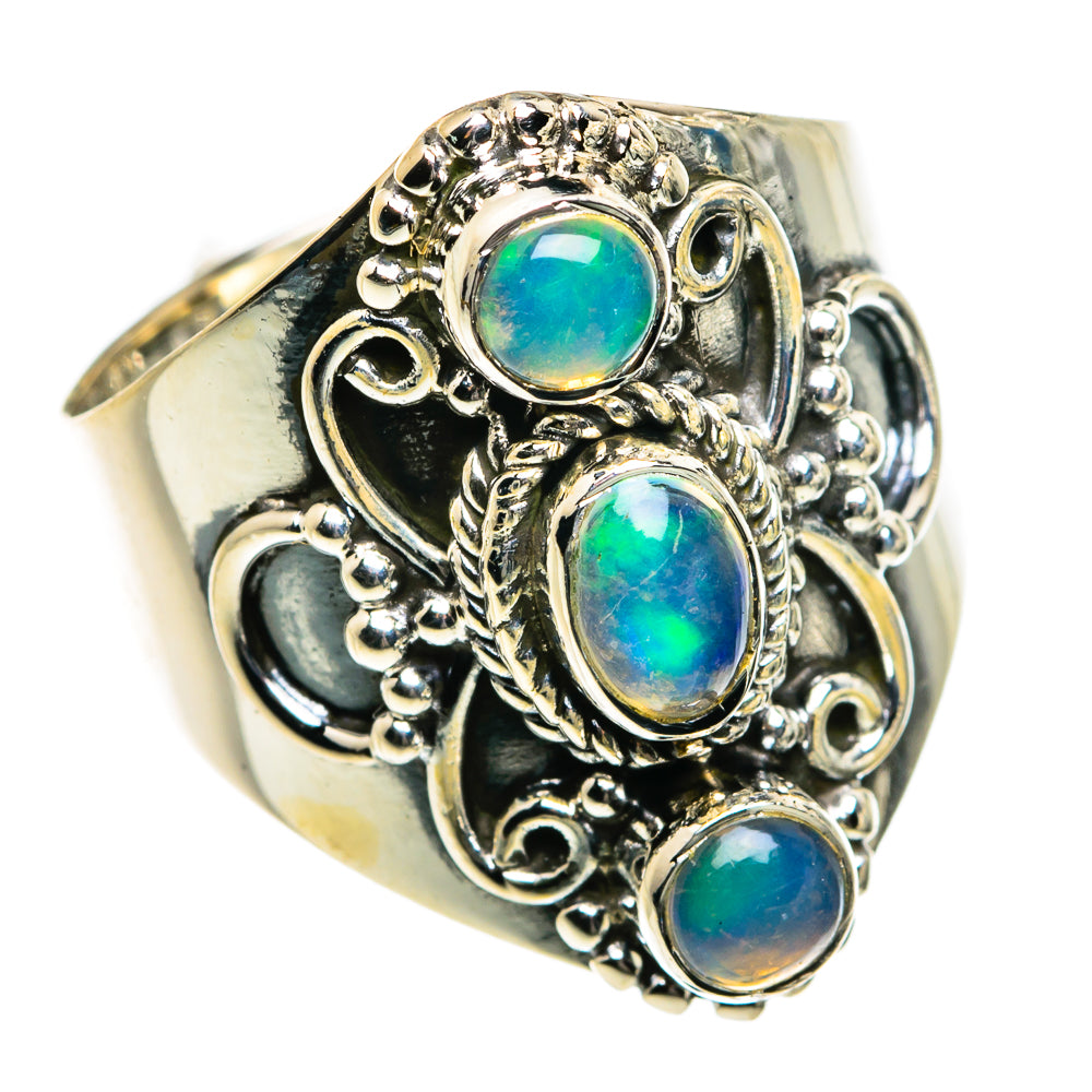 Ethiopian Opal Rings handcrafted by Anasilvercos - RING80040