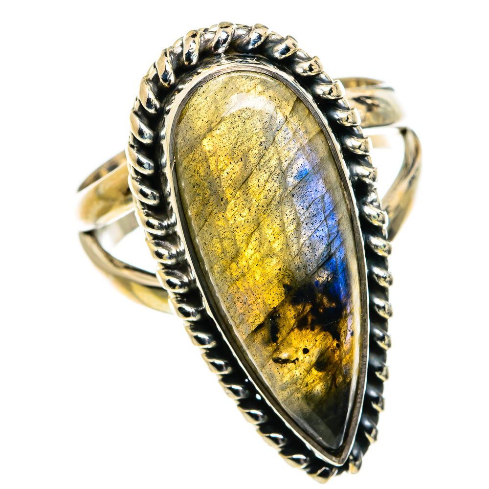 Labradorite Rings handcrafted by Anasilvercos - RING80044