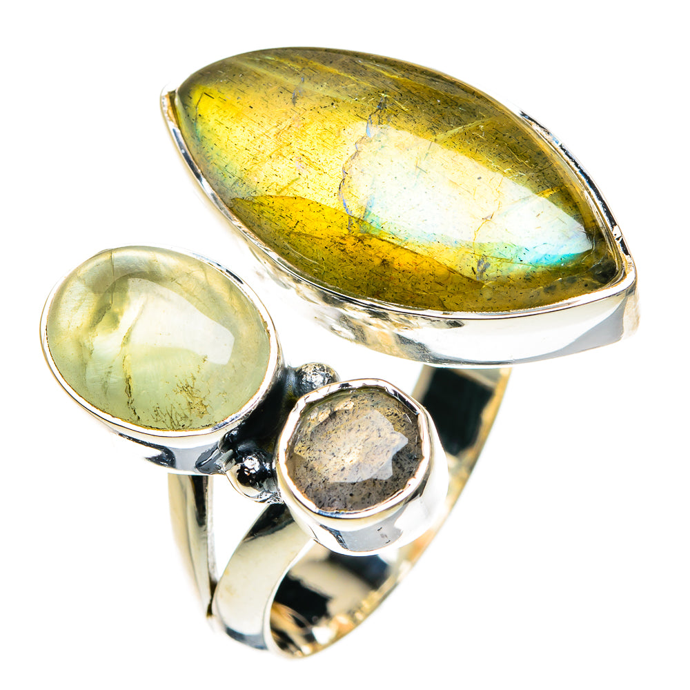 Labradorite Rings handcrafted by Anasilvercos - RING80051