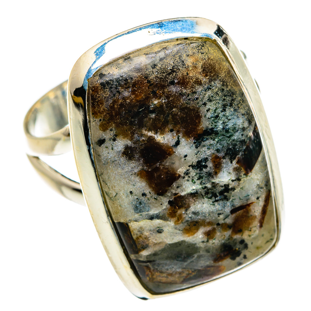 Astrophyllite Rings handcrafted by Anasilvercos - RING80052