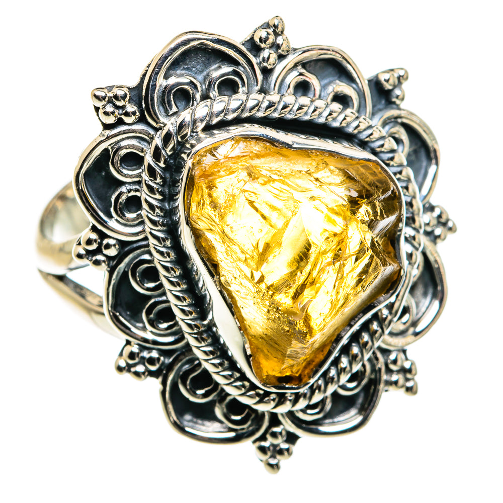 Citrine Rings handcrafted by Anasilvercos - RING80056