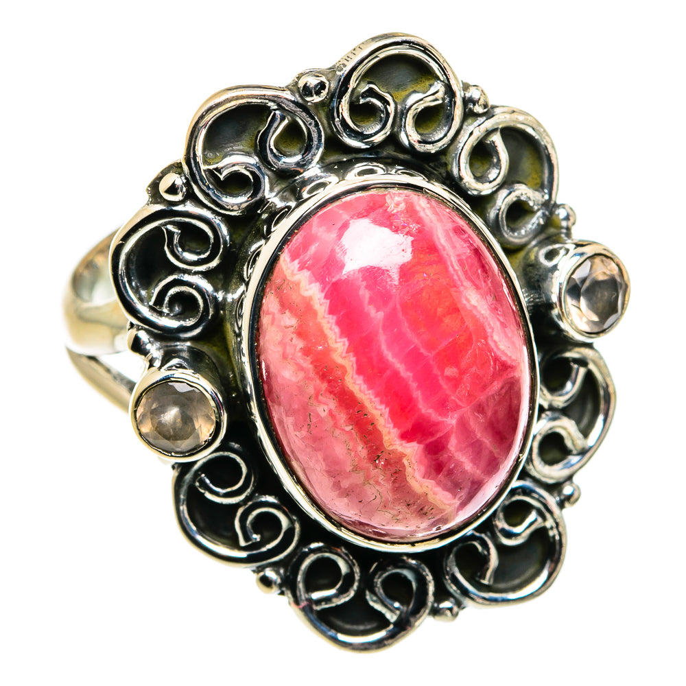 Rhodochrosite Rings handcrafted by Anasilvercos - RING80058