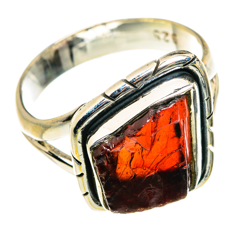 Garnet Rings handcrafted by Anasilvercos - RING80061
