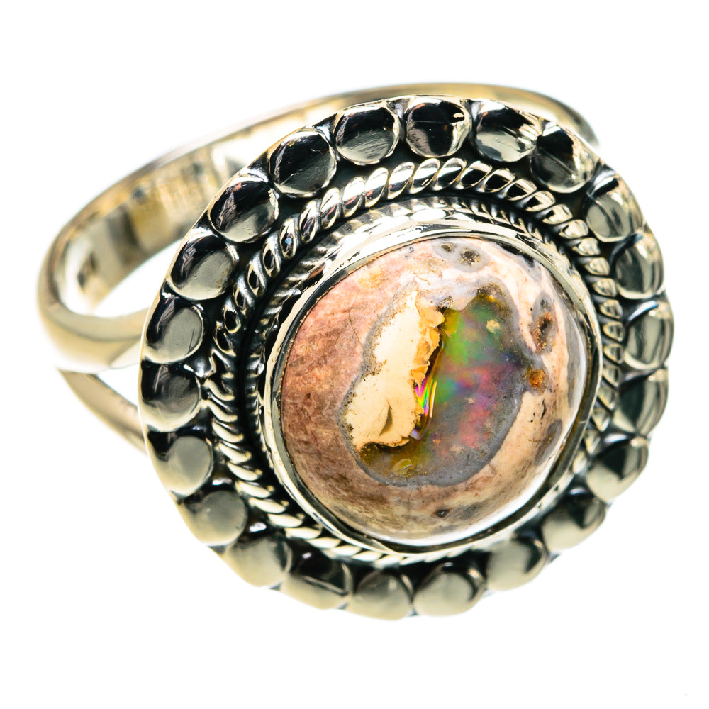 Mexican Fire Opal Rings handcrafted by Anasilvercos - RING80070