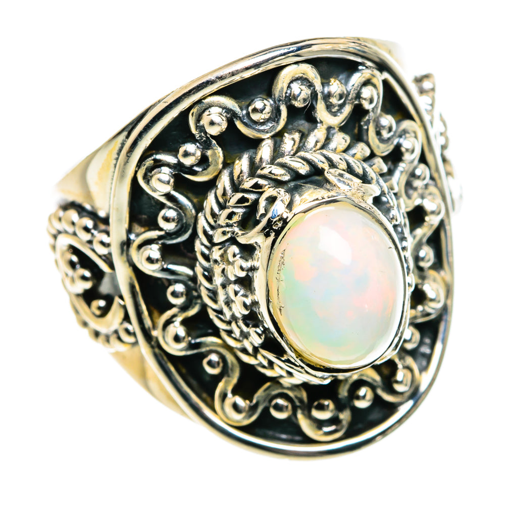 Ethiopian Opal Rings handcrafted by Anasilvercos - RING80071 - Photo 2