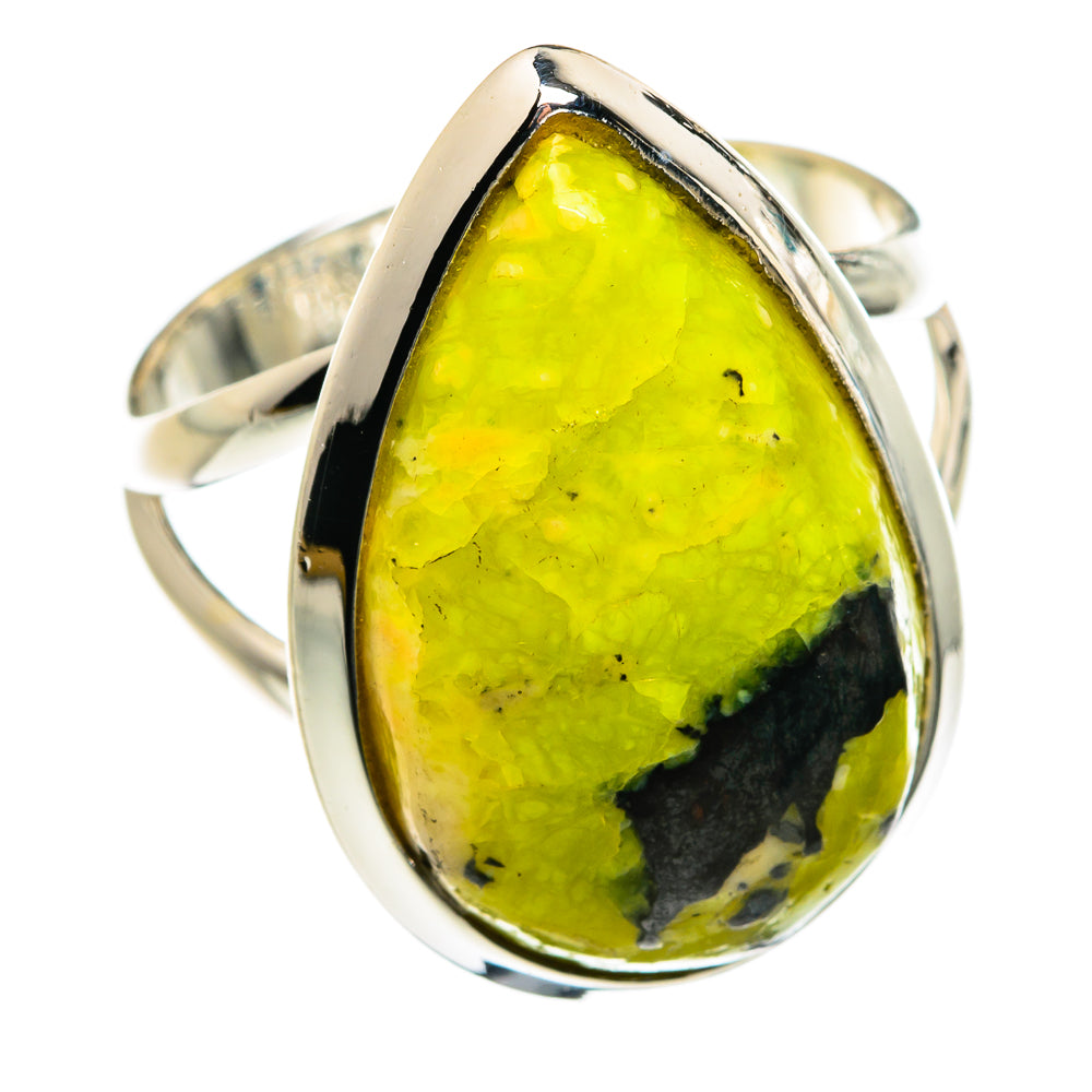 African Green Opal Rings handcrafted by Anasilvercos - RING80073