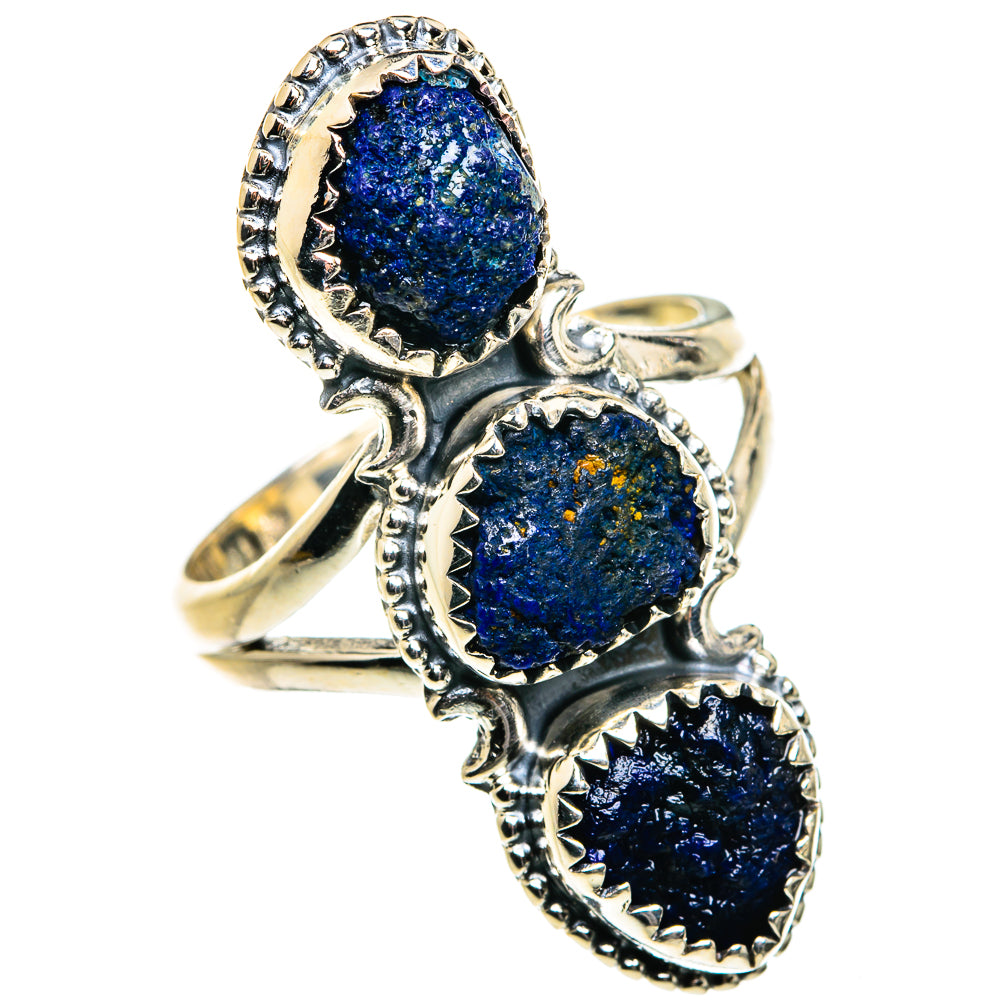 Azurite Rings handcrafted by Anasilvercos - RING80076