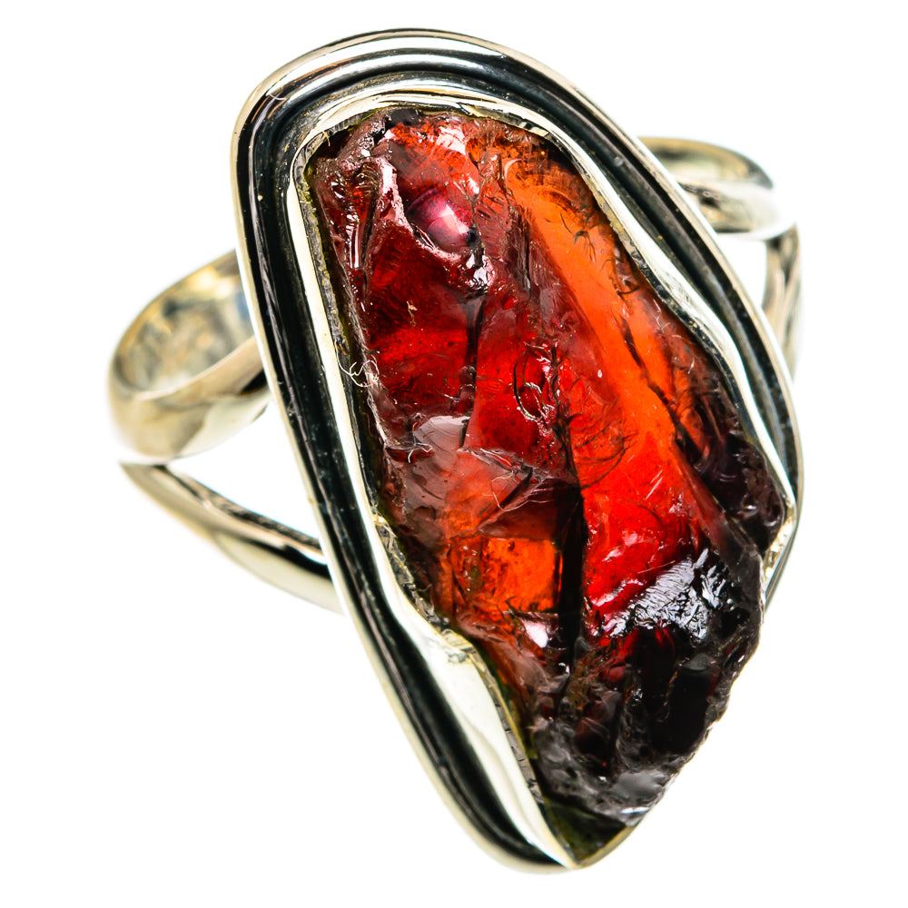 Garnet Rings handcrafted by Anasilvercos - RING80093