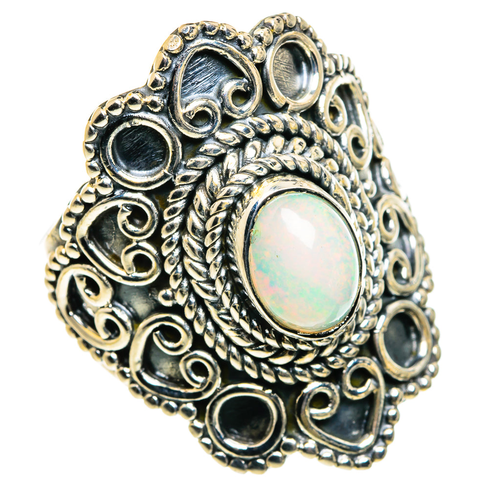 Ethiopian Opal Rings handcrafted by Anasilvercos - RING80104