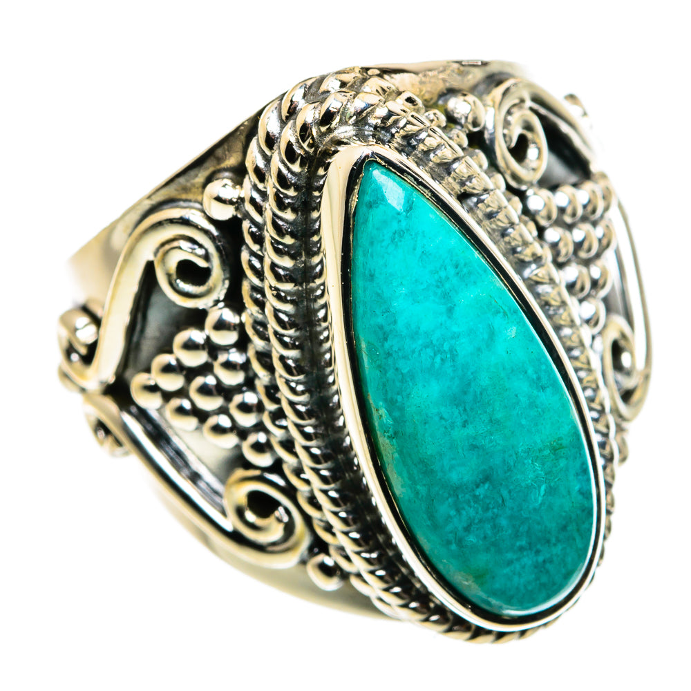 Chrysocolla Rings handcrafted by Anasilvercos - RING80116
