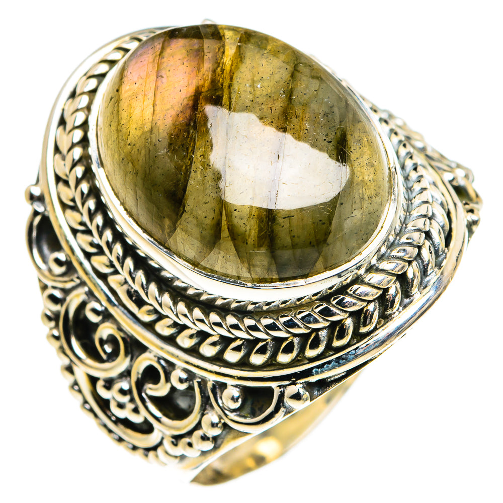 Labradorite Rings handcrafted by Anasilvercos - RING80121