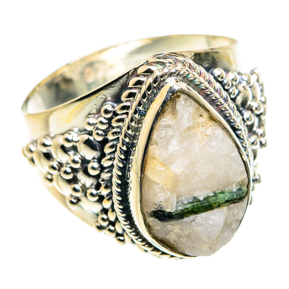 Chrome Diopside Rings handcrafted by Anasilvercos - RING80135