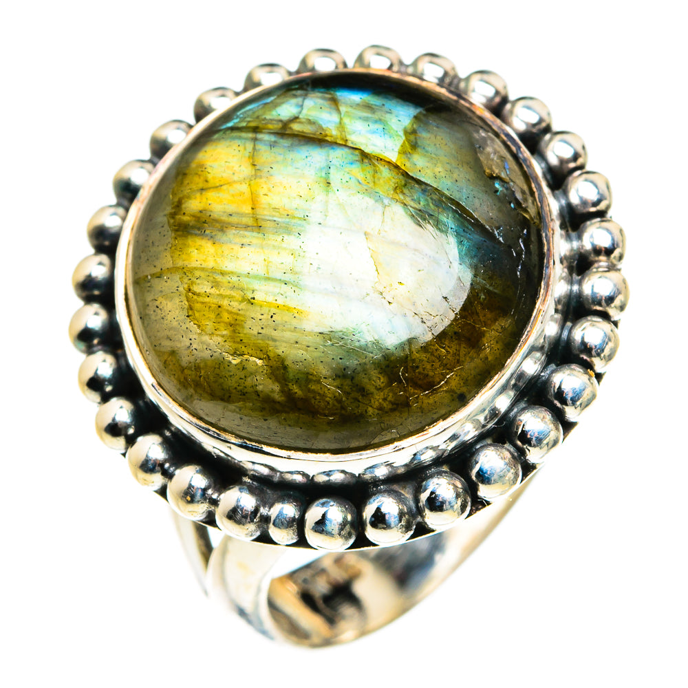 Labradorite Rings handcrafted by Anasilvercos - RING80141