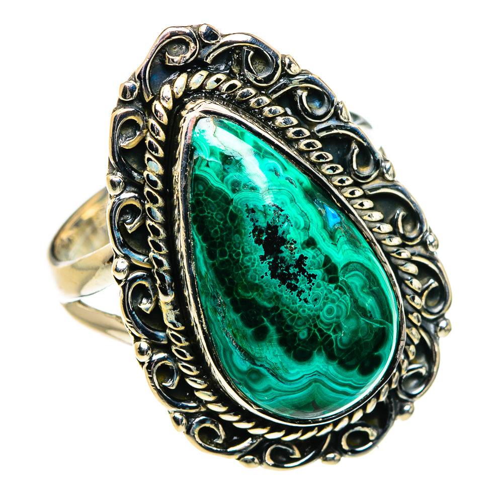 Chrysocolla Rings handcrafted by Anasilvercos - RING80152