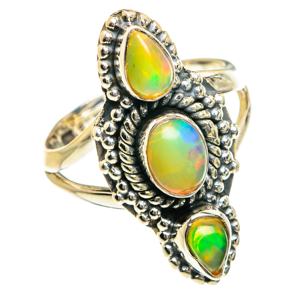 Ethiopian Opal Rings handcrafted by Anasilvercos - RING80169
