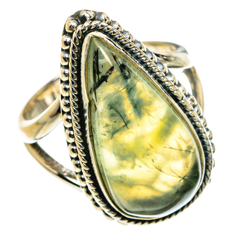 Prehnite Rings handcrafted by Anasilvercos - RING80177