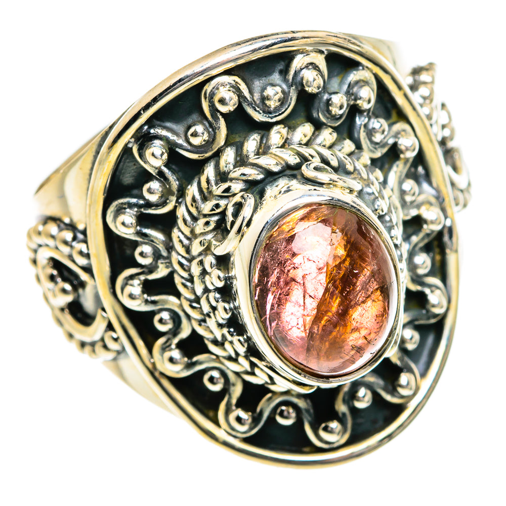 Pink Tourmaline Rings handcrafted by Anasilvercos - RING80186