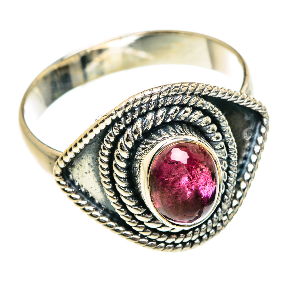 Pink Tourmaline Rings handcrafted by Anasilvercos - RING80187
