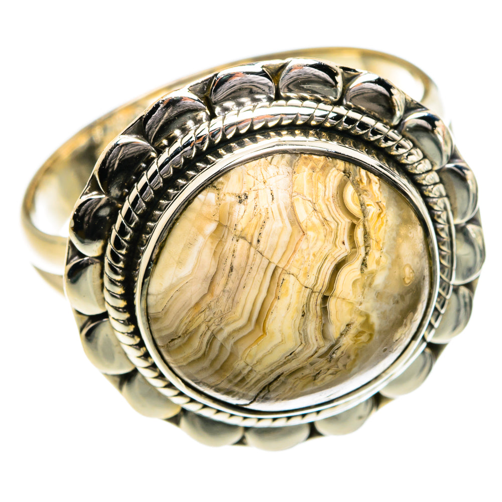 Laguna Lace Agate Rings handcrafted by Anasilvercos - RING80192 - Photo 2
