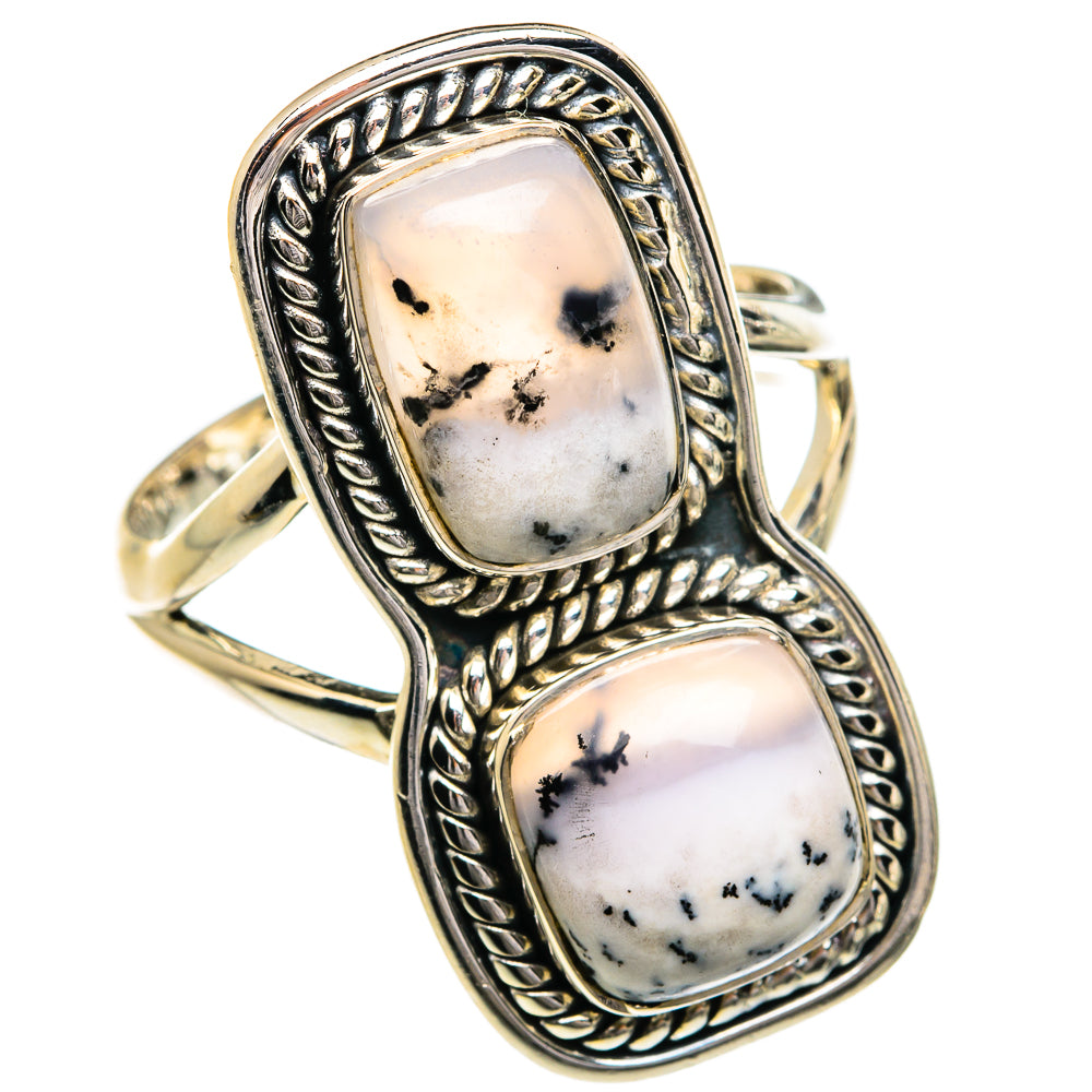 Dendritic Opal Rings handcrafted by Anasilvercos - RING80195