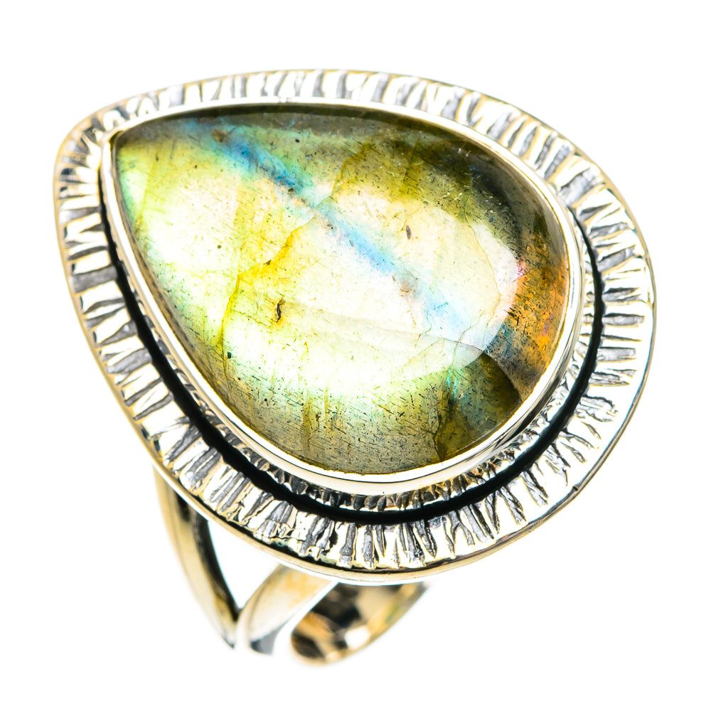 Labradorite Rings handcrafted by Anasilvercos - RING80208