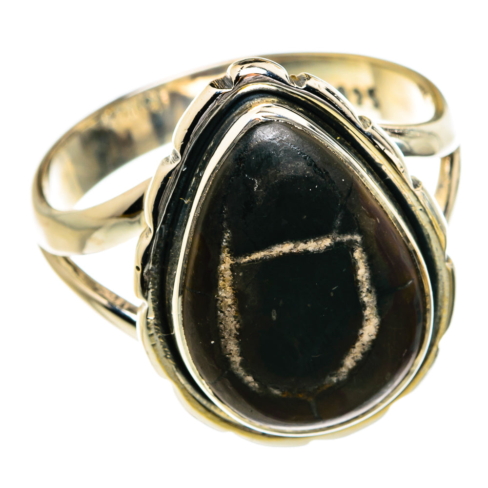 Septarian Geode Rings handcrafted by Anasilvercos - RING80209 - Photo 2