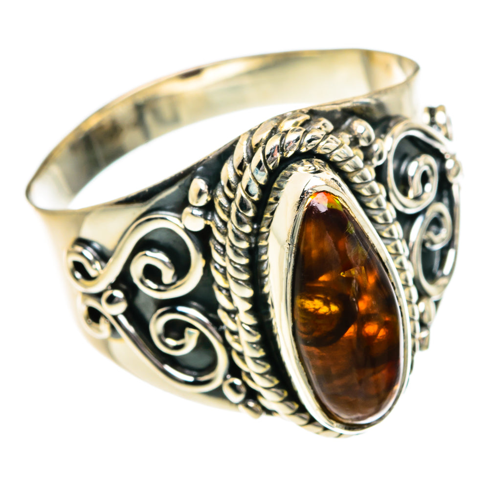 Mexican Fire Agate Rings handcrafted by Anasilvercos - RING80211