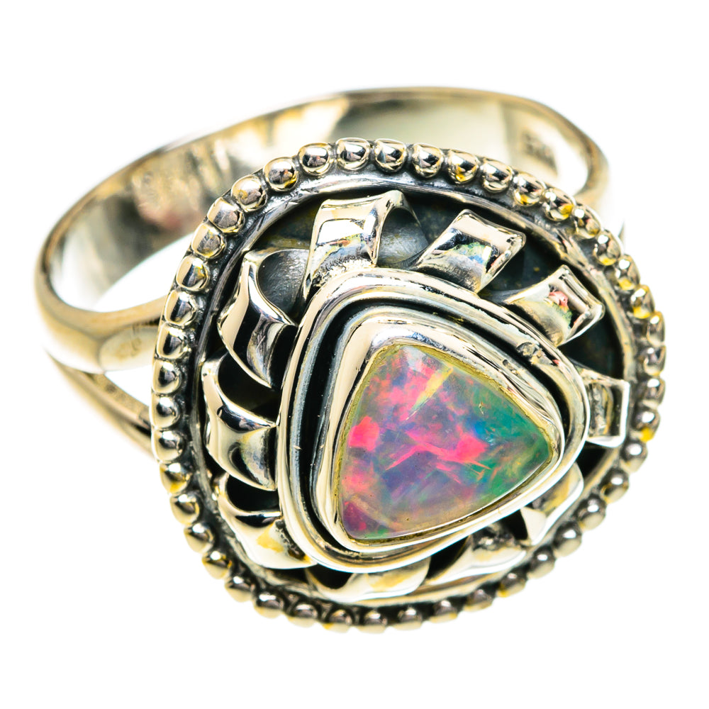 Ethiopian Opal Rings handcrafted by Anasilvercos - RING80219