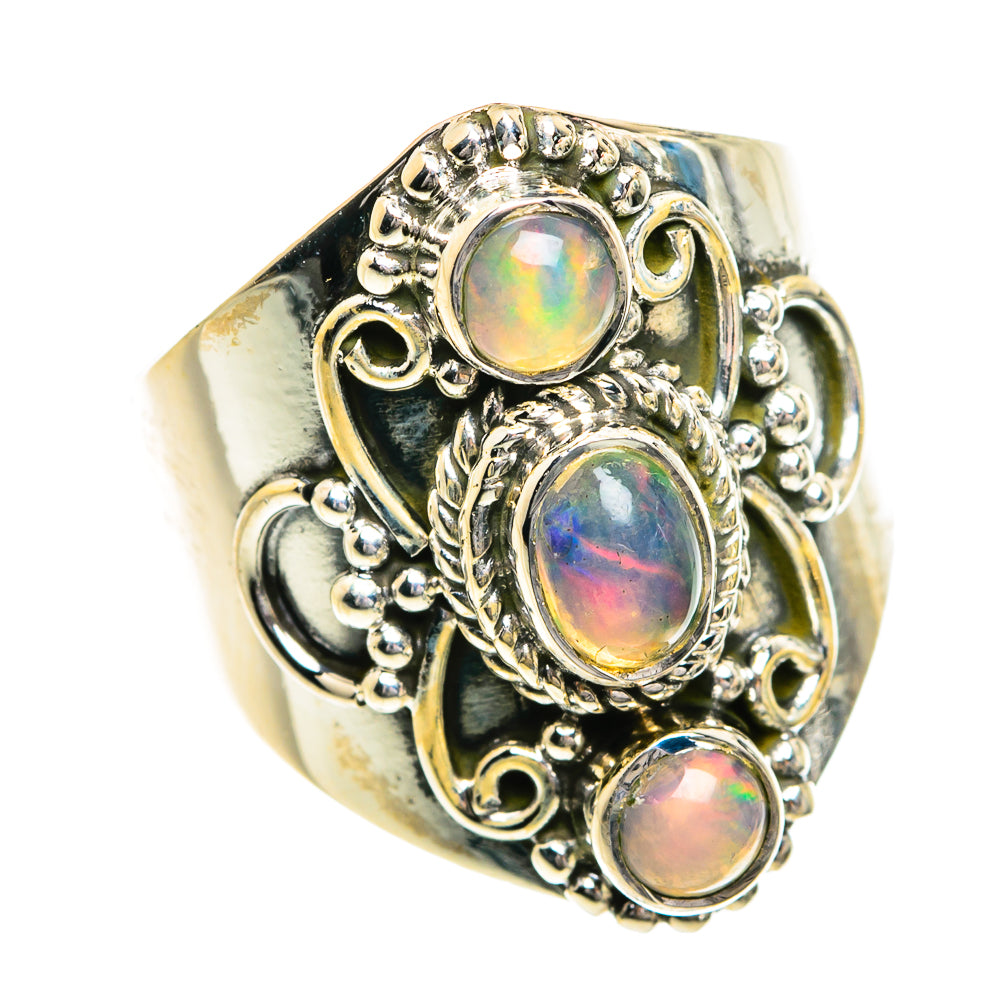 Ethiopian Opal Rings handcrafted by Anasilvercos - RING80220