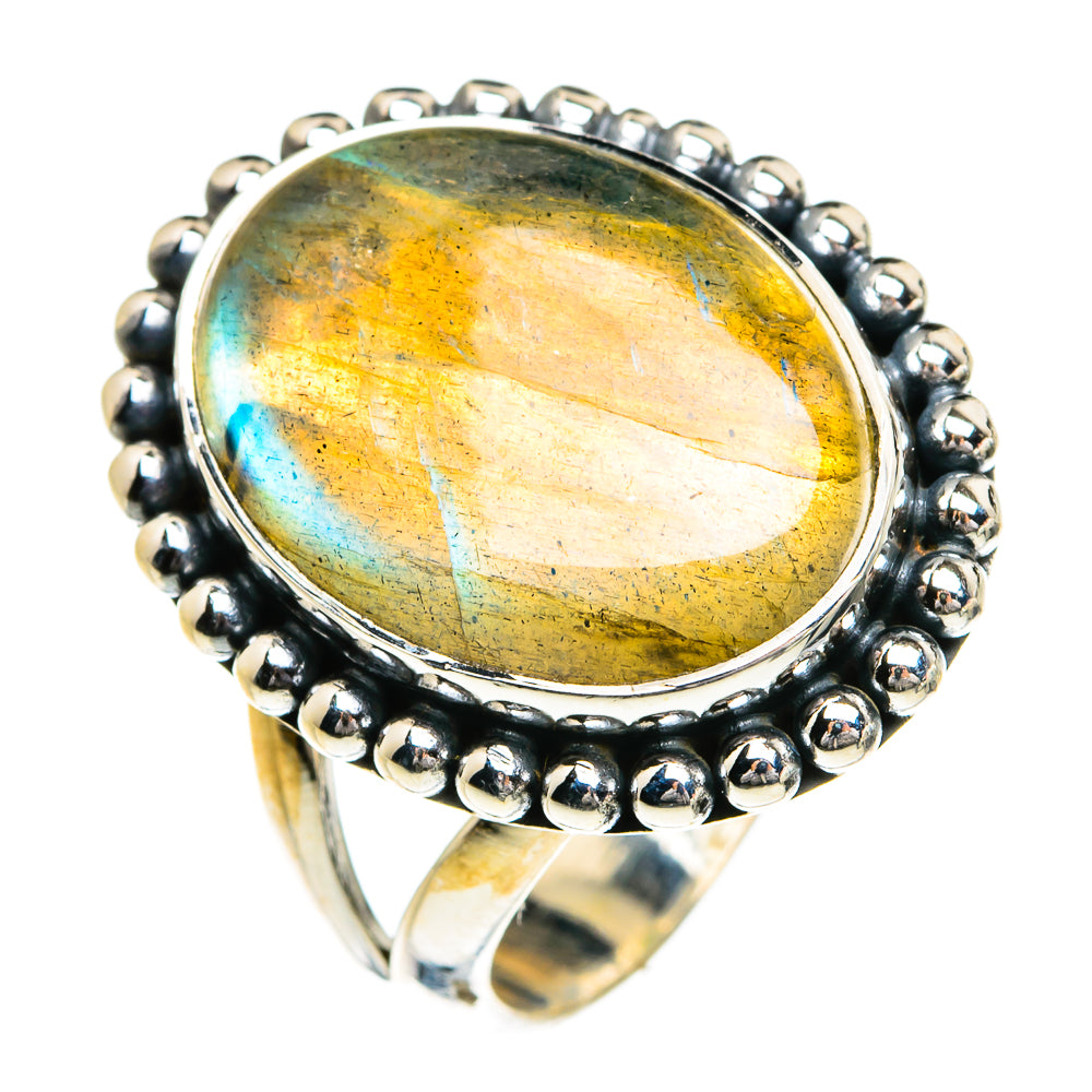 Labradorite Rings handcrafted by Anasilvercos - RING80221