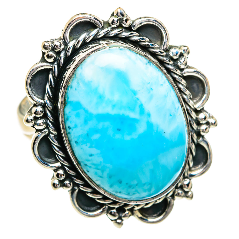 Larimar Rings handcrafted by Anasilvercos - RING80225