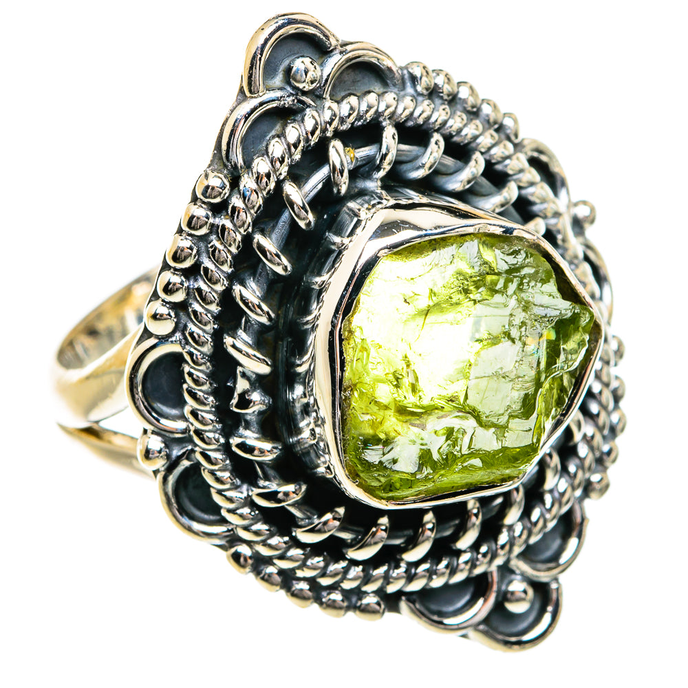 Peridot Rings handcrafted by Anasilvercos - RING80229