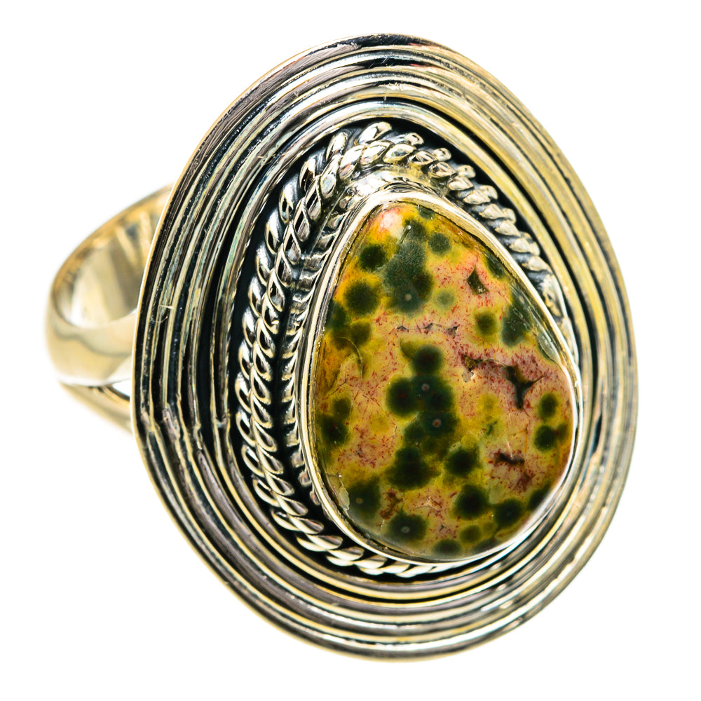 Ocean Jasper Rings handcrafted by Anasilvercos - RING80232 - Photo 2