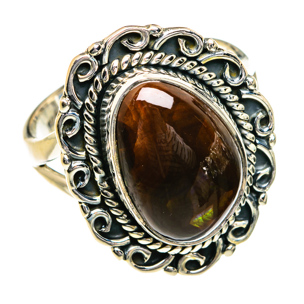 Mexican Fire Agate Rings handcrafted by Anasilvercos - RING80233
