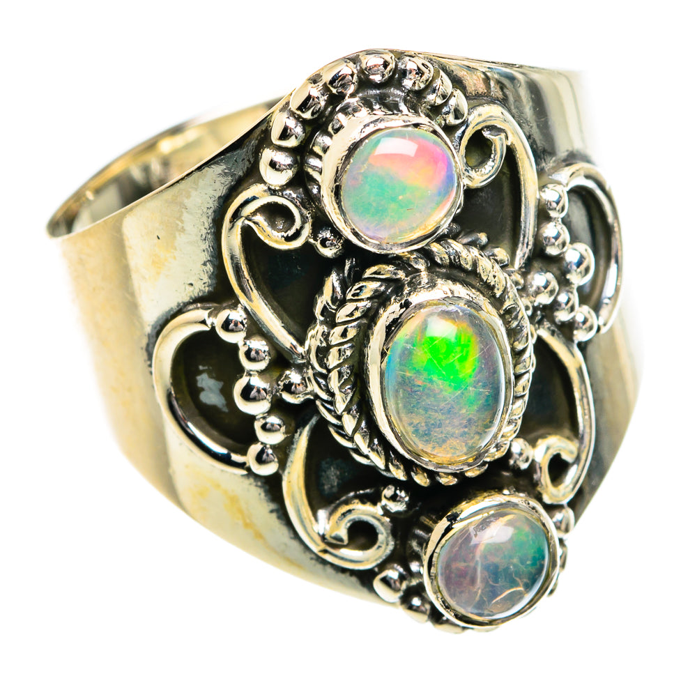 Ethiopian Opal Rings handcrafted by Anasilvercos - RING80243