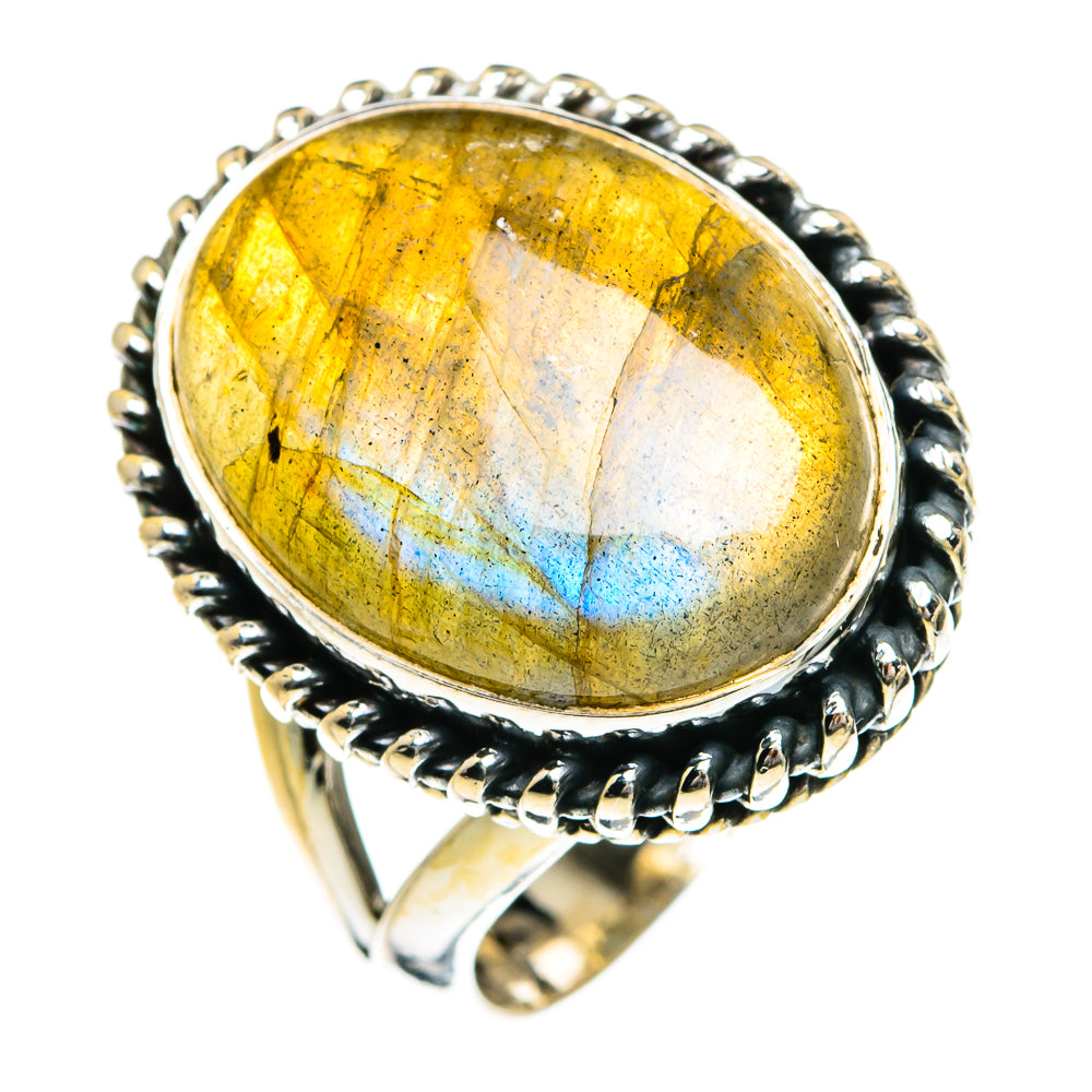 Labradorite Rings handcrafted by Anasilvercos - RING80246
