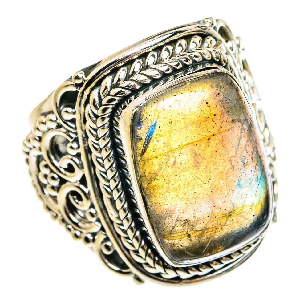 Labradorite Rings handcrafted by Anasilvercos - RING80248