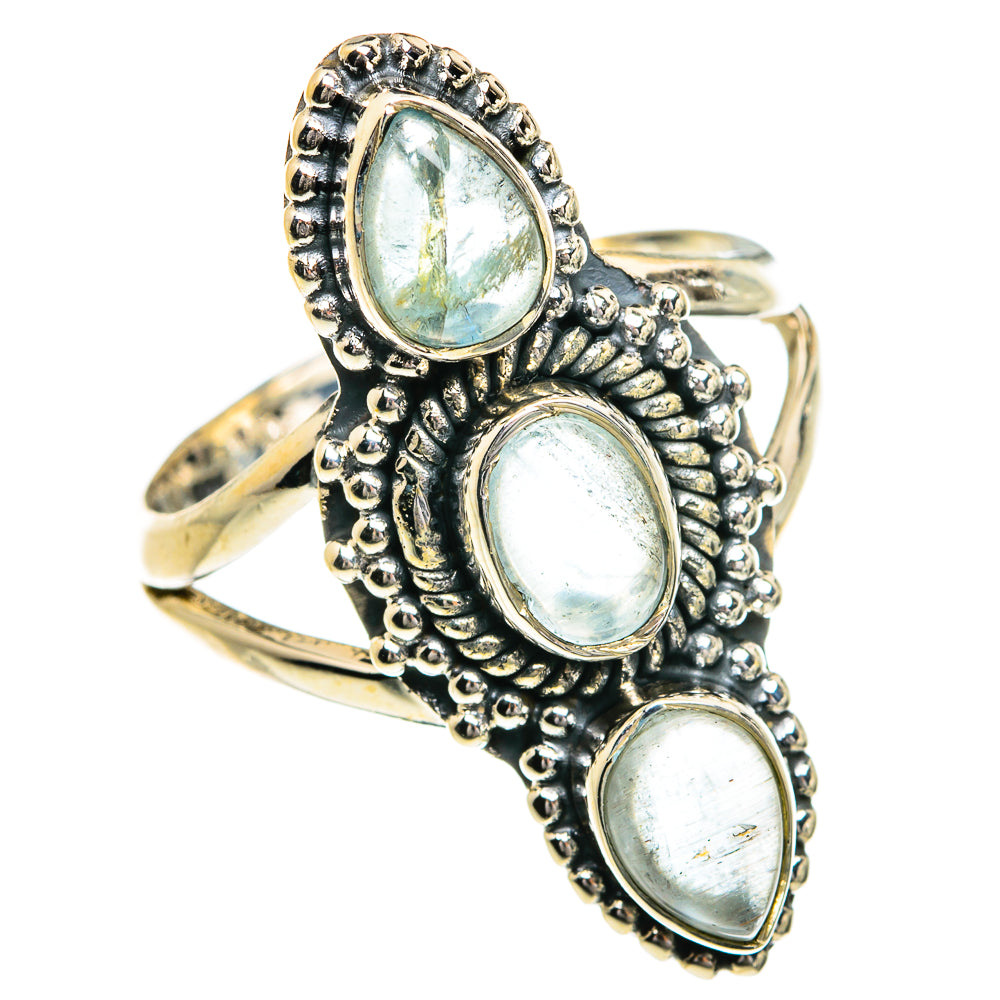 Aquamarine Rings handcrafted by Anasilvercos - RING80250