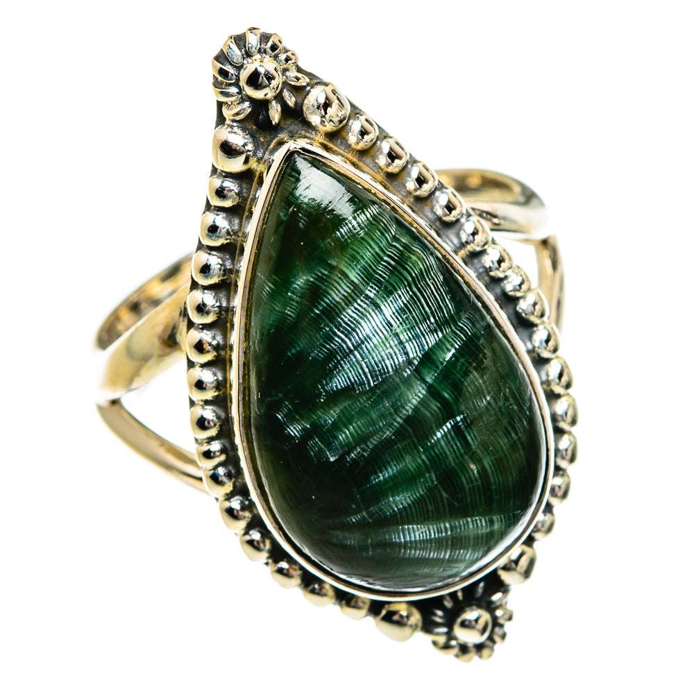 Seraphinite Rings handcrafted by Anasilvercos - RING80252