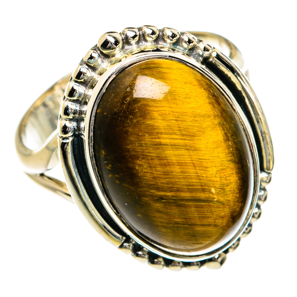 Tiger Eye Rings handcrafted by Anasilvercos - RING80258