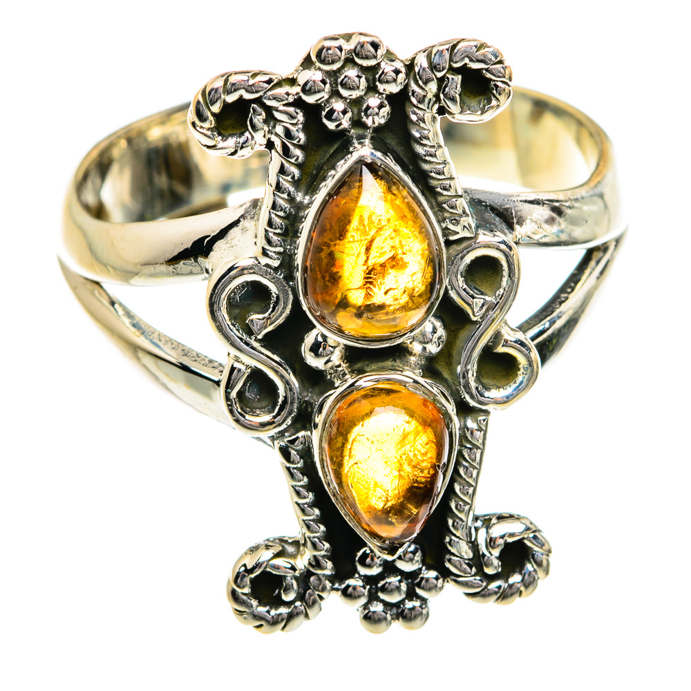 Citrine Rings handcrafted by Anasilvercos - RING80259