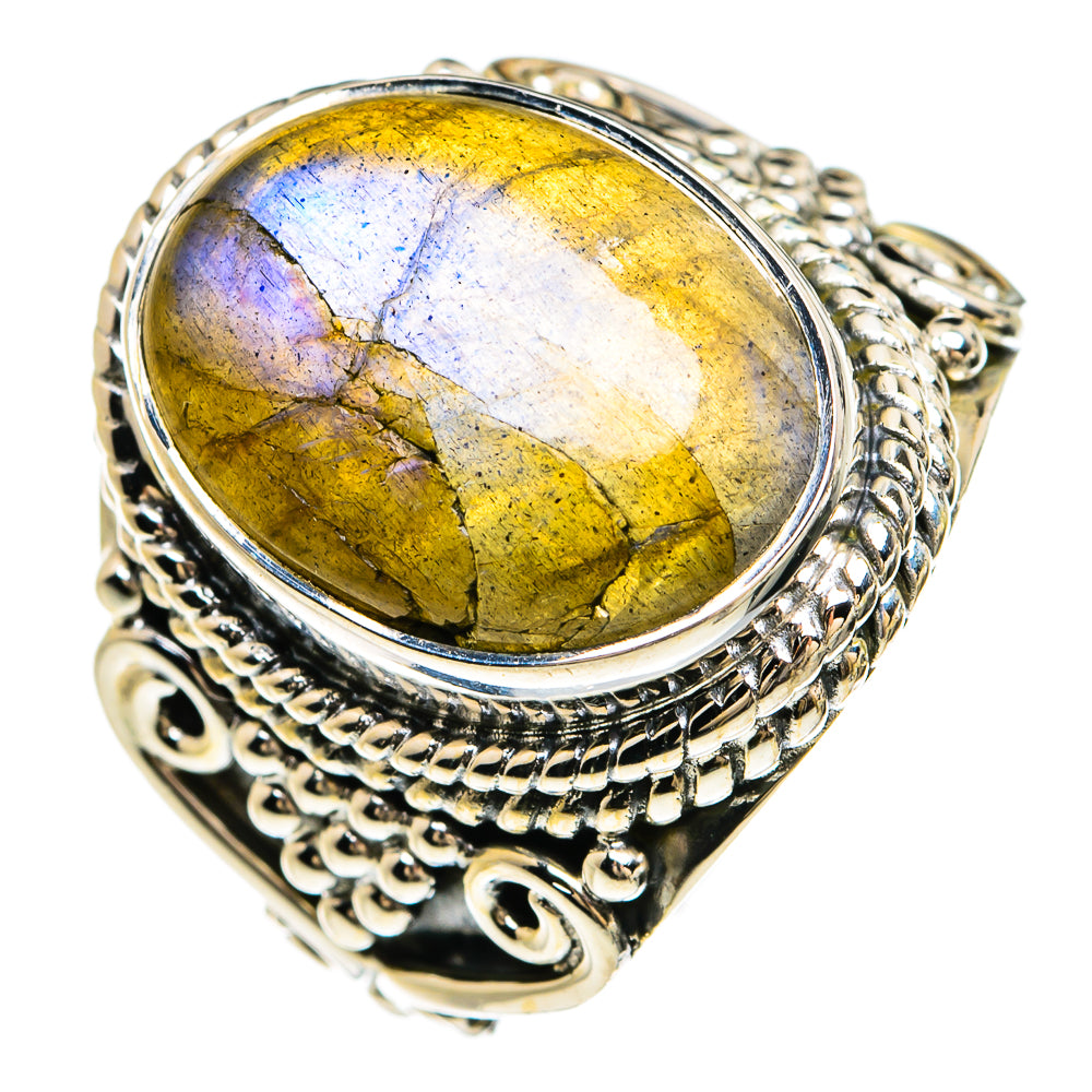 Labradorite Rings handcrafted by Anasilvercos - RING80273