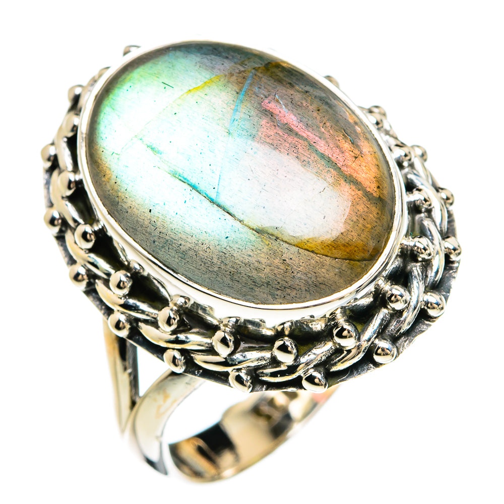 Labradorite Rings handcrafted by Anasilvercos - RING80279