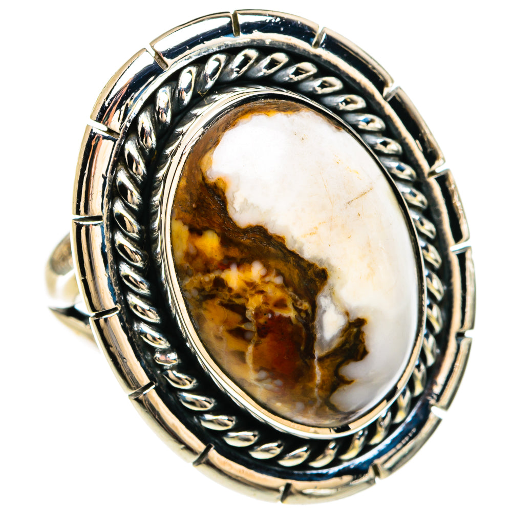 Peanut Wood Jasper Rings handcrafted by Anasilvercos - RING80283