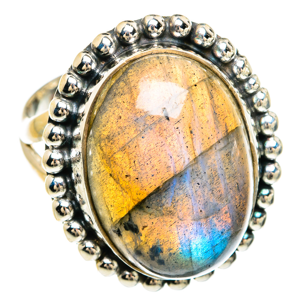 Labradorite Rings handcrafted by Anasilvercos - RING80305