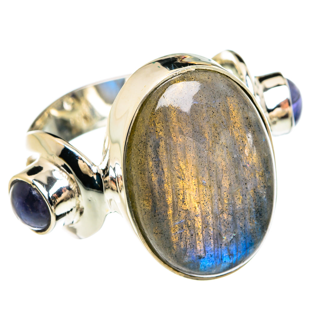 Labradorite Rings handcrafted by Anasilvercos - RING80306