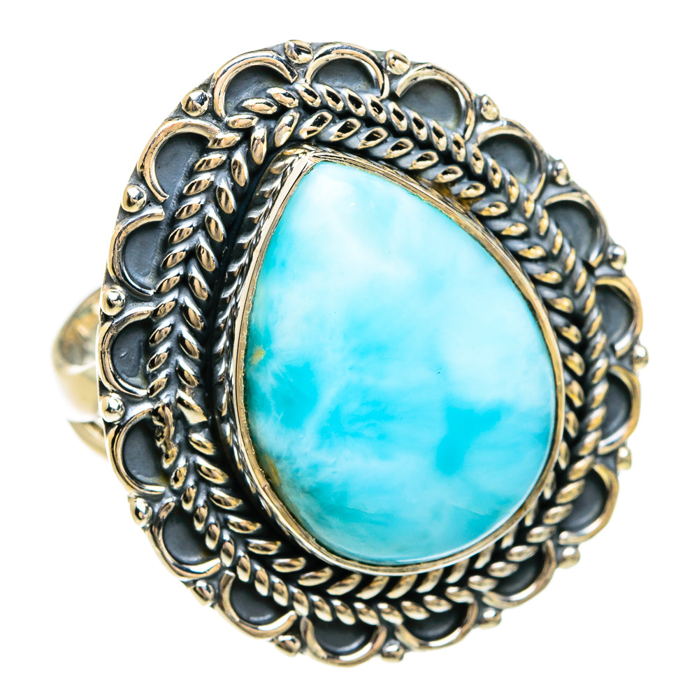 Larimar Rings handcrafted by Anasilvercos - RING80308
