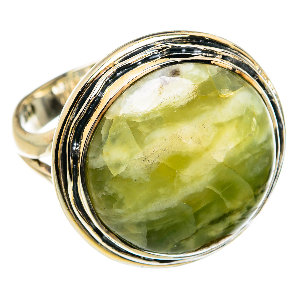 Australian Green Opal Rings handcrafted by Anasilvercos - RING80311